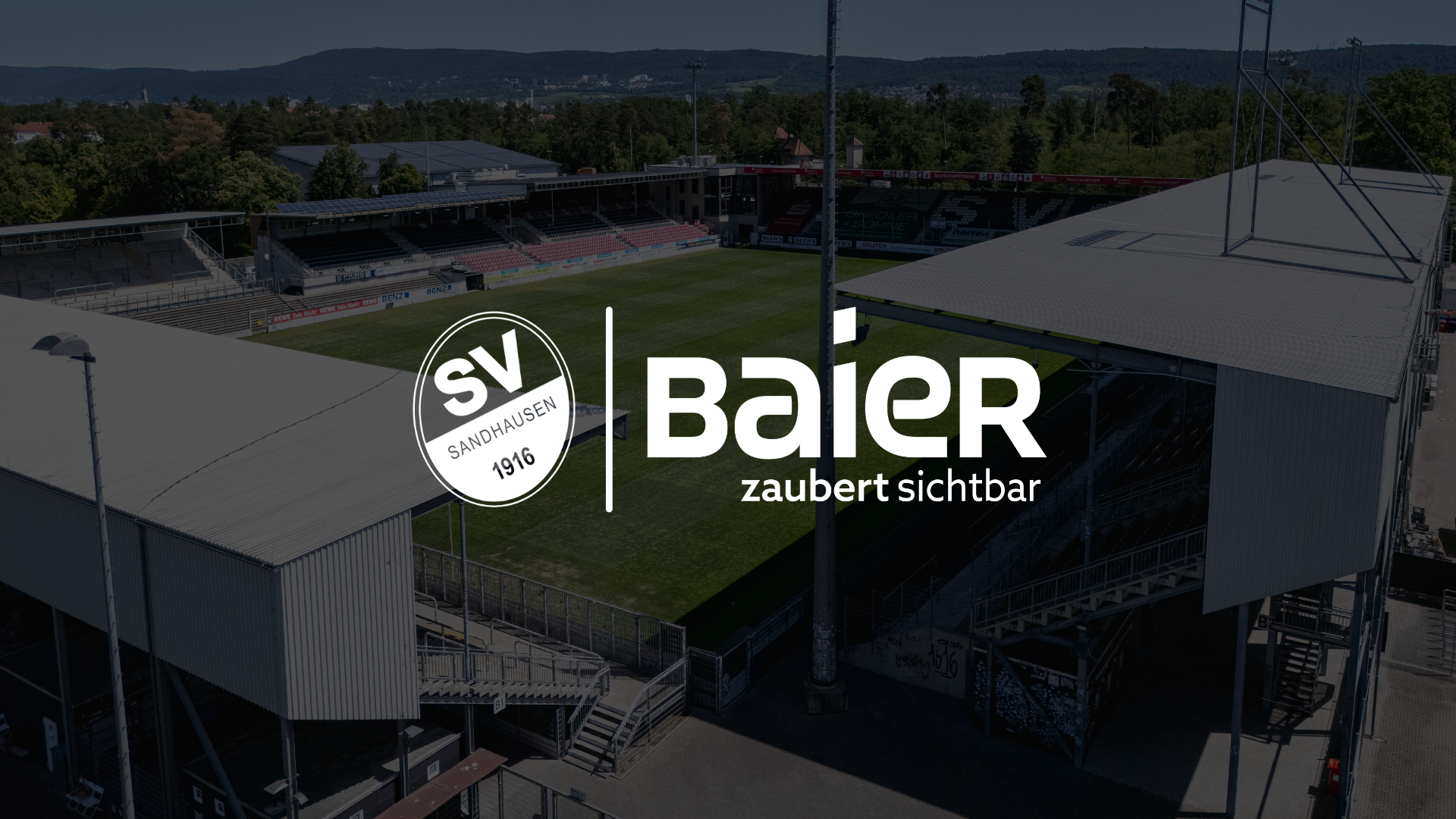 Logo Komposition vom SV Sandhausen und der Baier GmbH anlässlich der Partnerschaft.